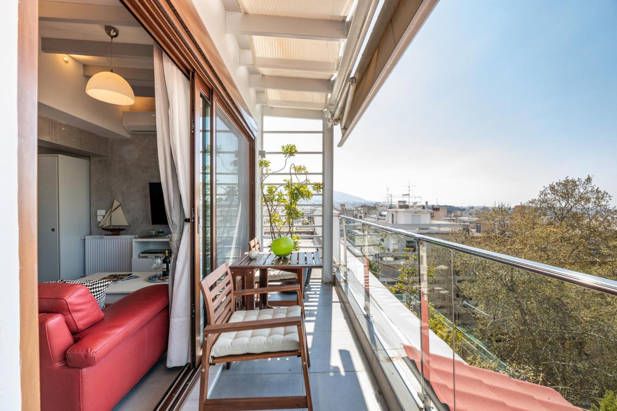 Top Kolonaki Studio+Terrace Stunning Acropolis Views Athen Eksteriør billede