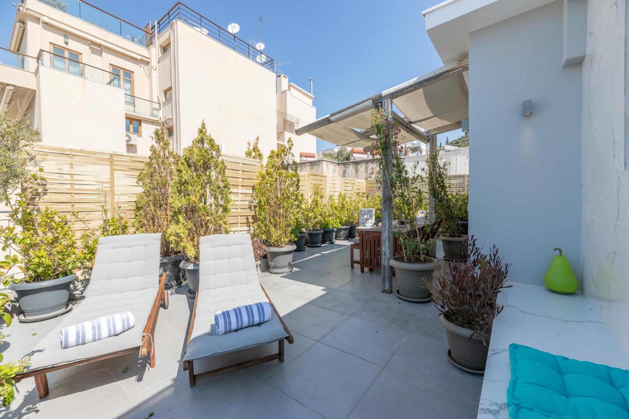 Top Kolonaki Studio+Terrace Stunning Acropolis Views Athen Eksteriør billede